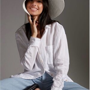 Anthropologie White Blouse